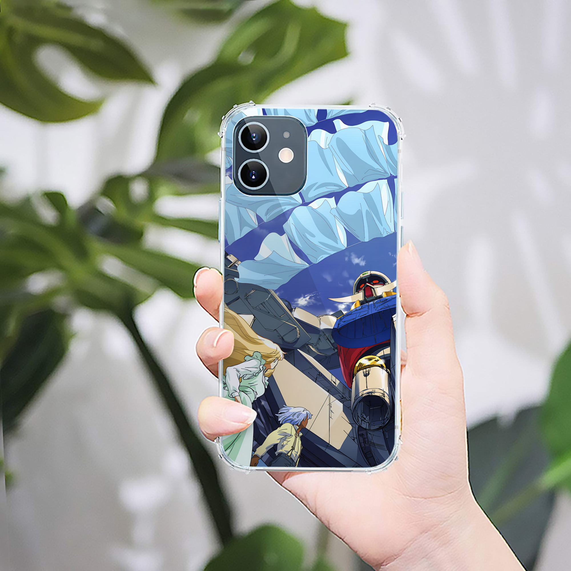 （画像用） 機動戦士ガンダム Mobile Suit Gundam 【iPhone 12シリーズ対応】透明スマホケース（クリアソフトケース）